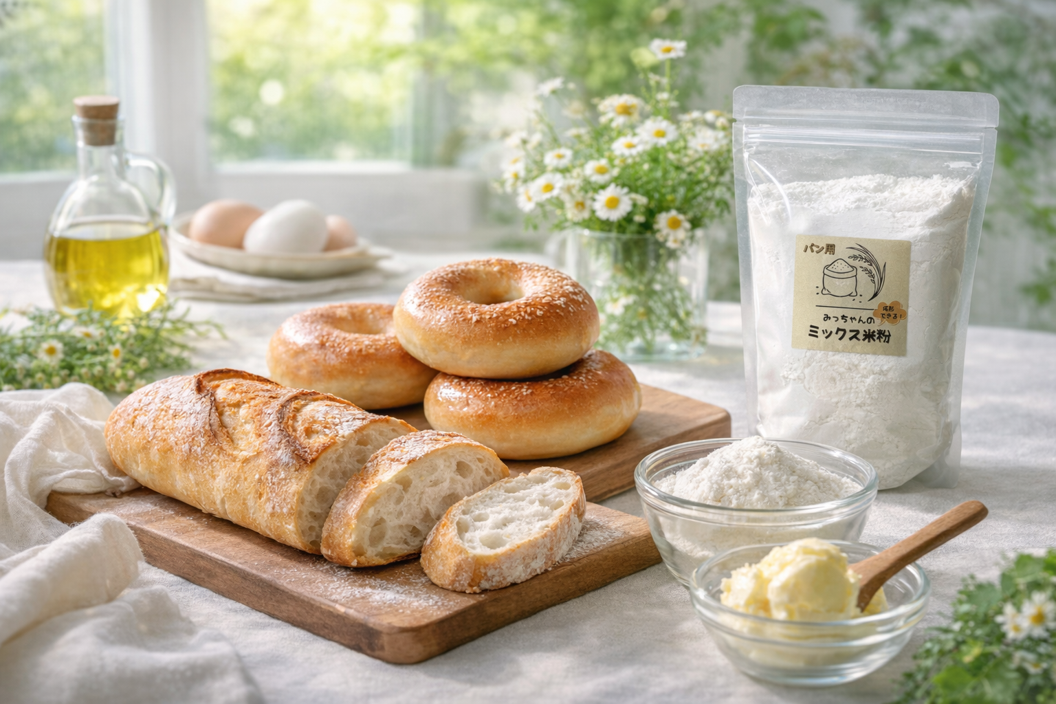 ゴールデンウィークに、はじめての米粉パンを。
